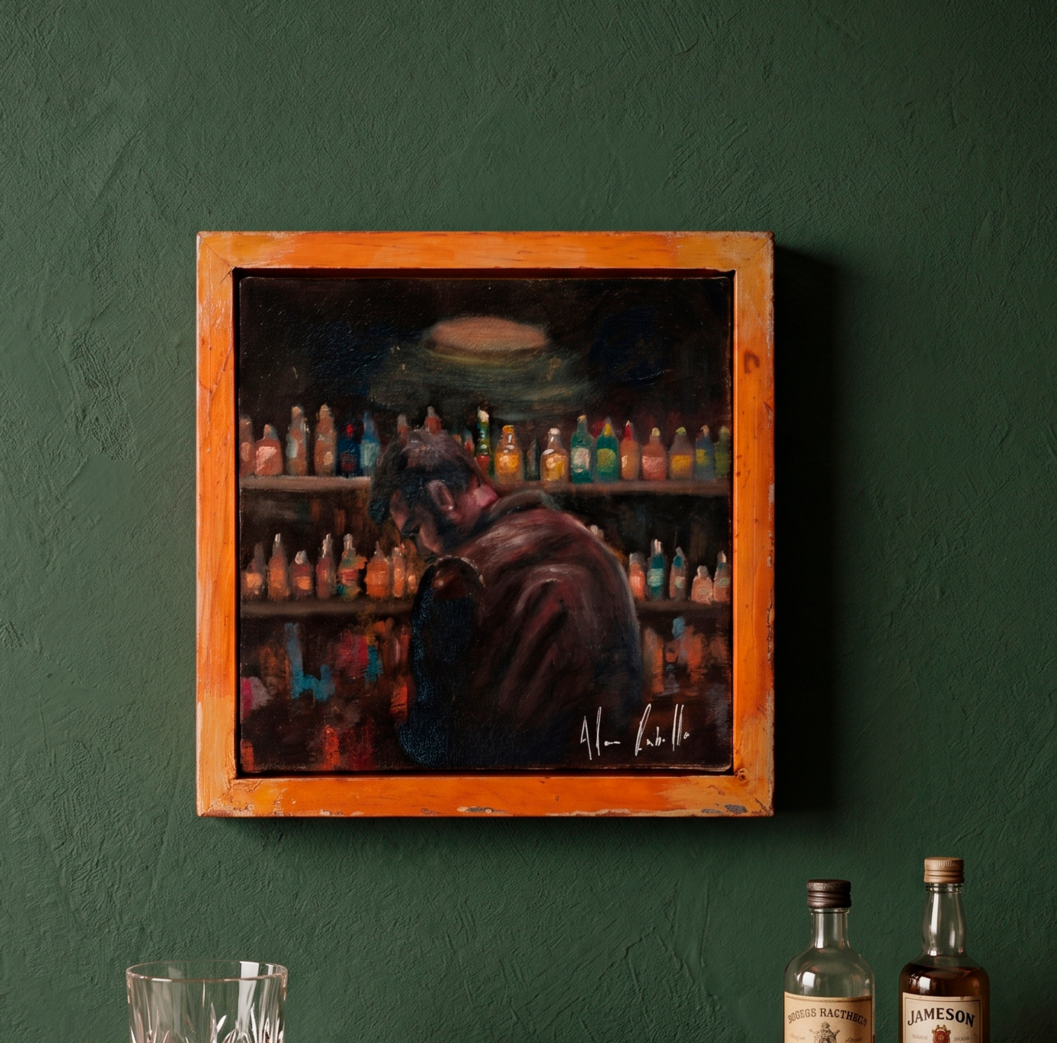Pintura a óleo Pausa por Alan Rabello