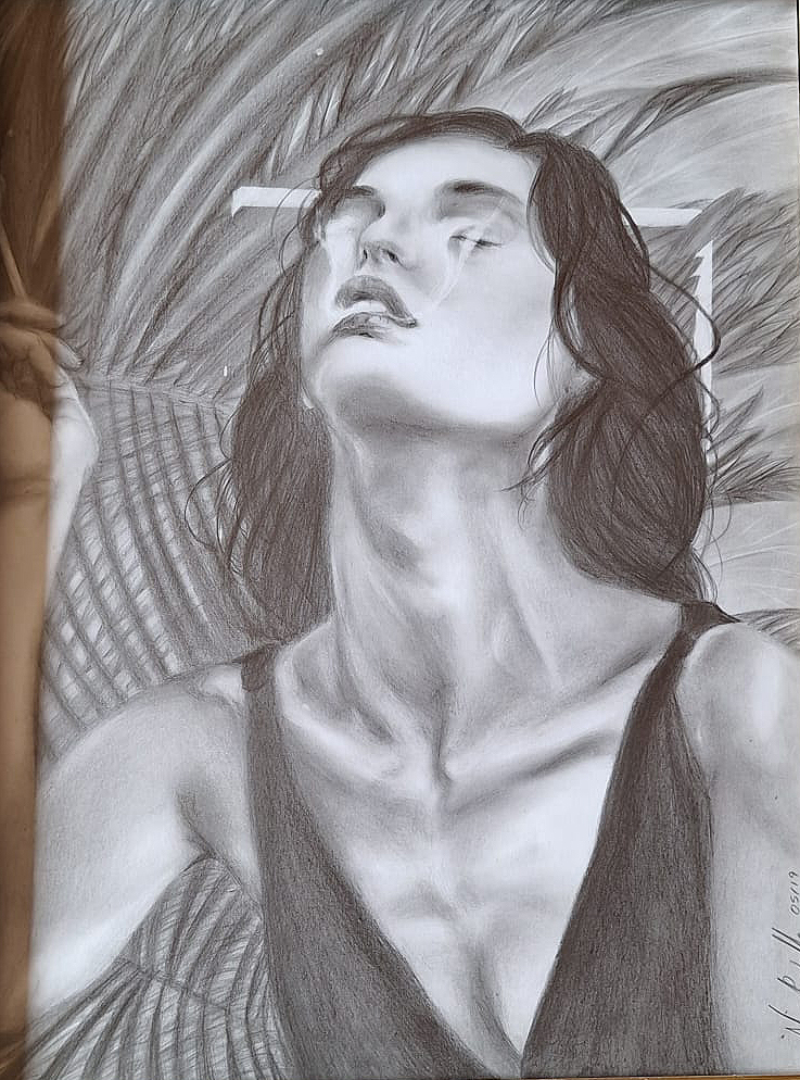 Pintura a óleo Smoke por Alan Rabello
